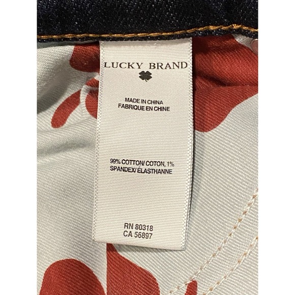 Lucky Brand Sofia Boot Dark Blue Denim Jeans Women's 6/28 Ankle NWOT - Picture 7 of 9